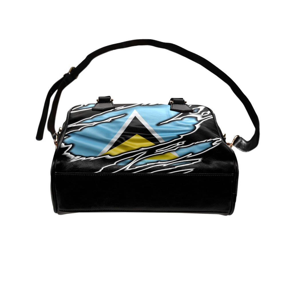 Flag Saint Lucia patriot love Shoulder Handbag