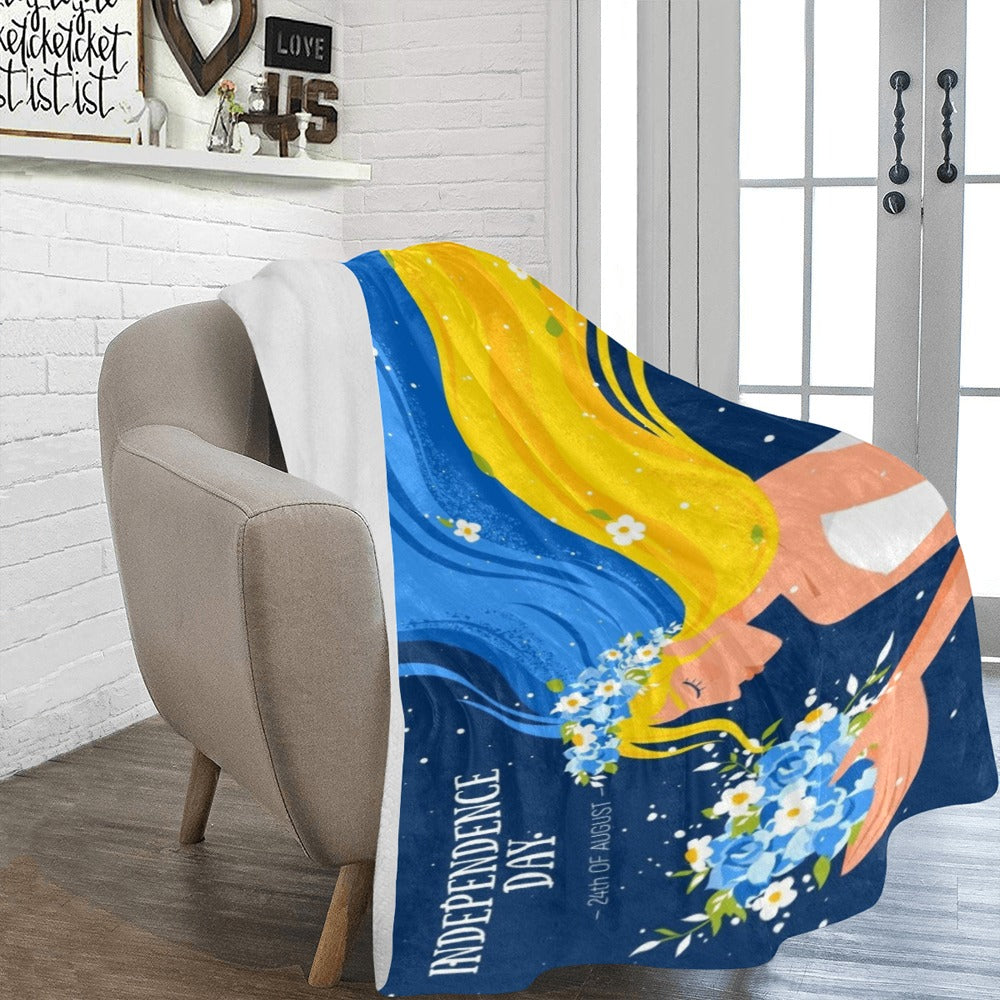 National Holiday Ukraine Independence Day Ultra-Soft Micro Fleece Blanket 60"x80"