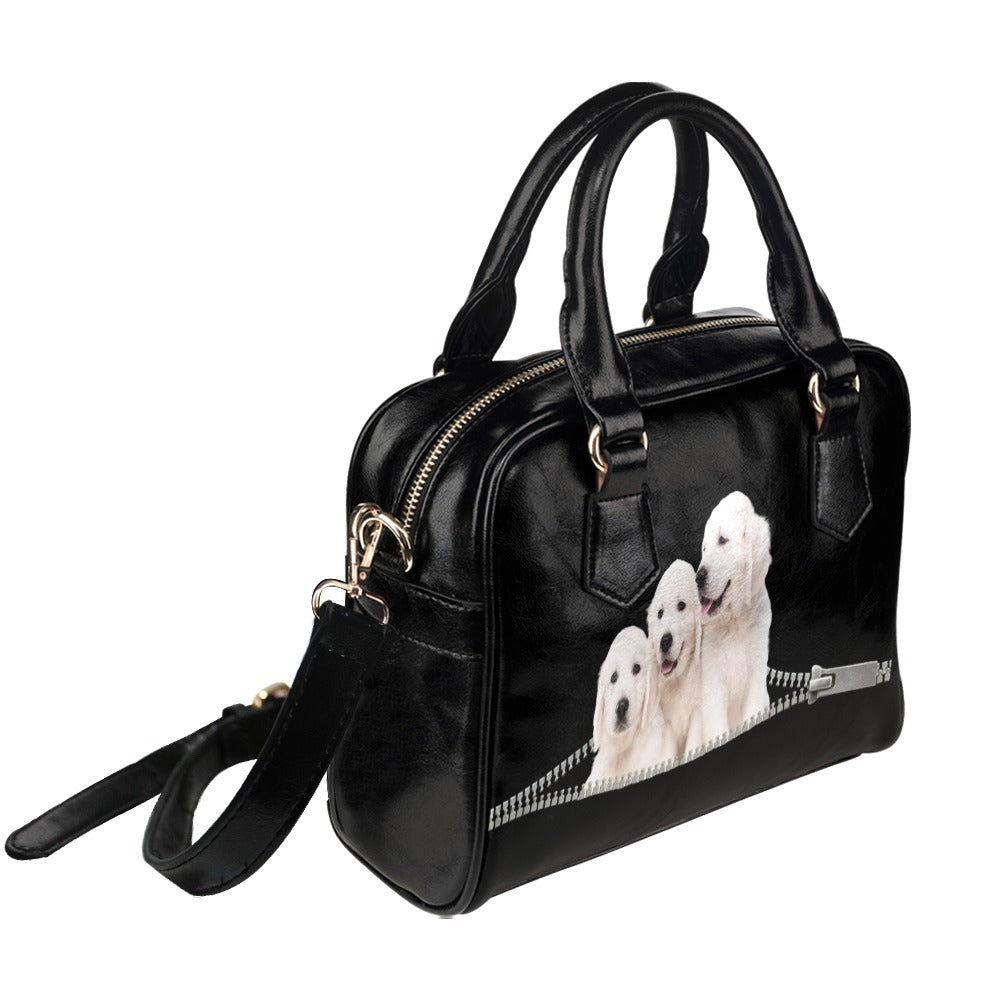 Golden Retrievers Zip Shoulder Handbag