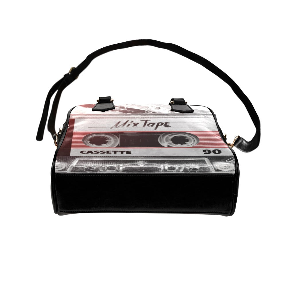 Cassette Old School Retro Mix Tape Shoulder Handbag