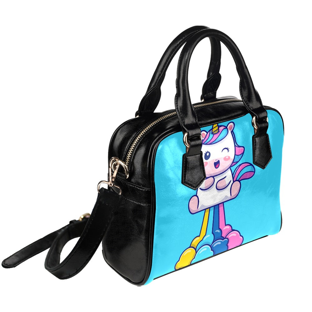 Unicorn Farts Cute Gift Shoulder Handbag