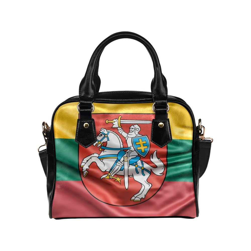 Flag Lithuania coat of arms Shoulder Handbag