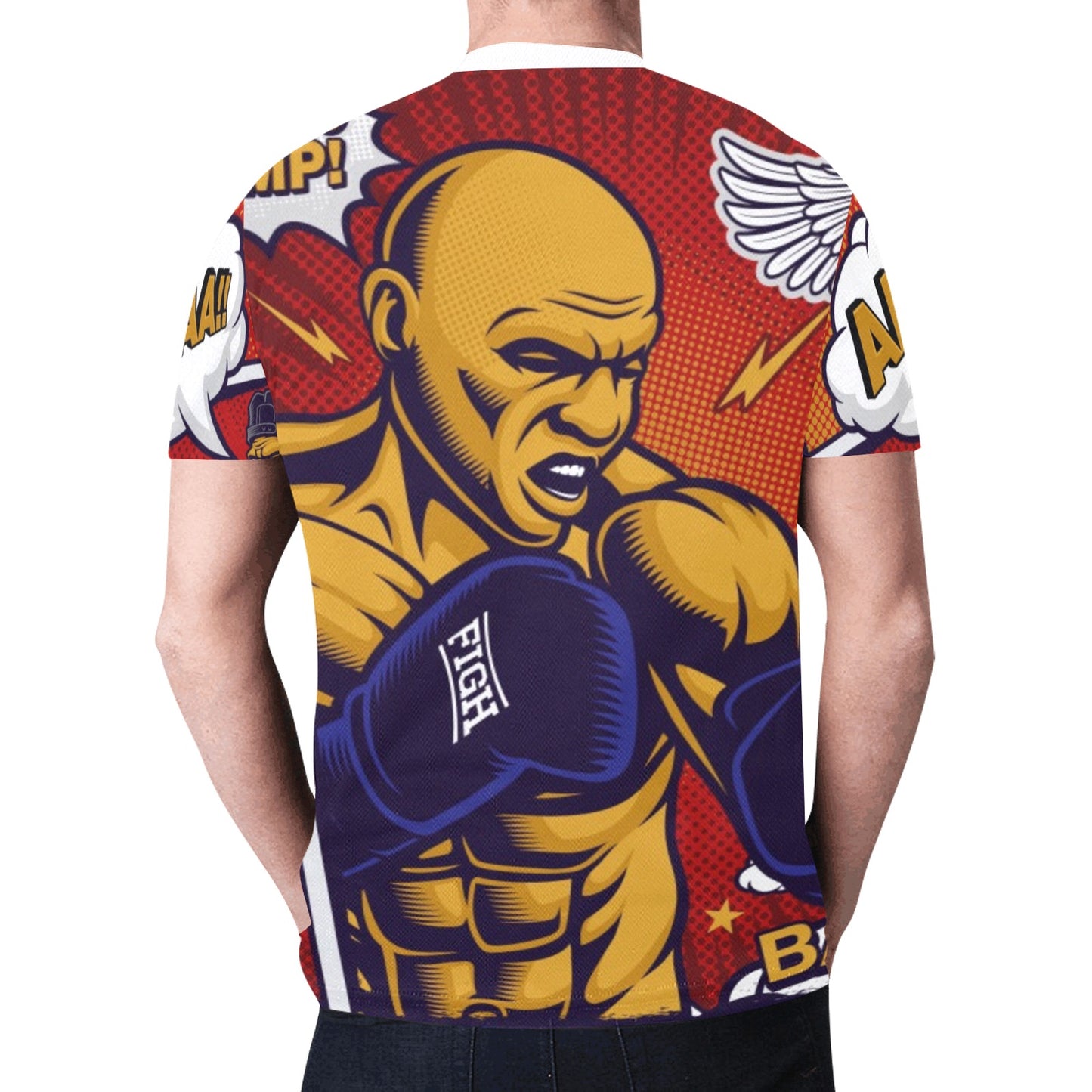 Fitness Center Pop Art Style Bodybuilder New All Over Print T-shirt