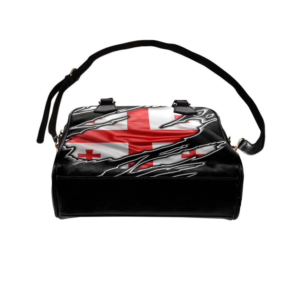 Flag Georgia patriot love Shoulder Handbag