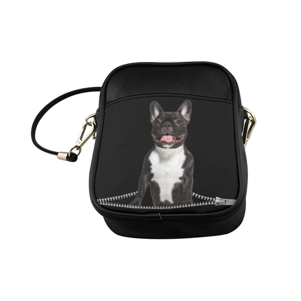 French Bulldog Zip Sling Bag