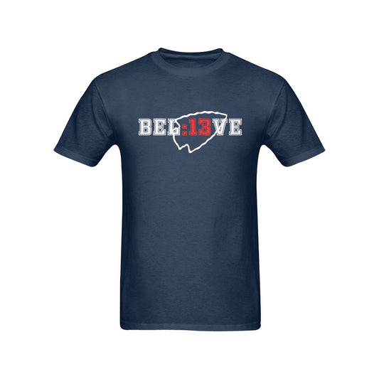 13 Seconds Chiefs Believe Navy Men's T-Shirt