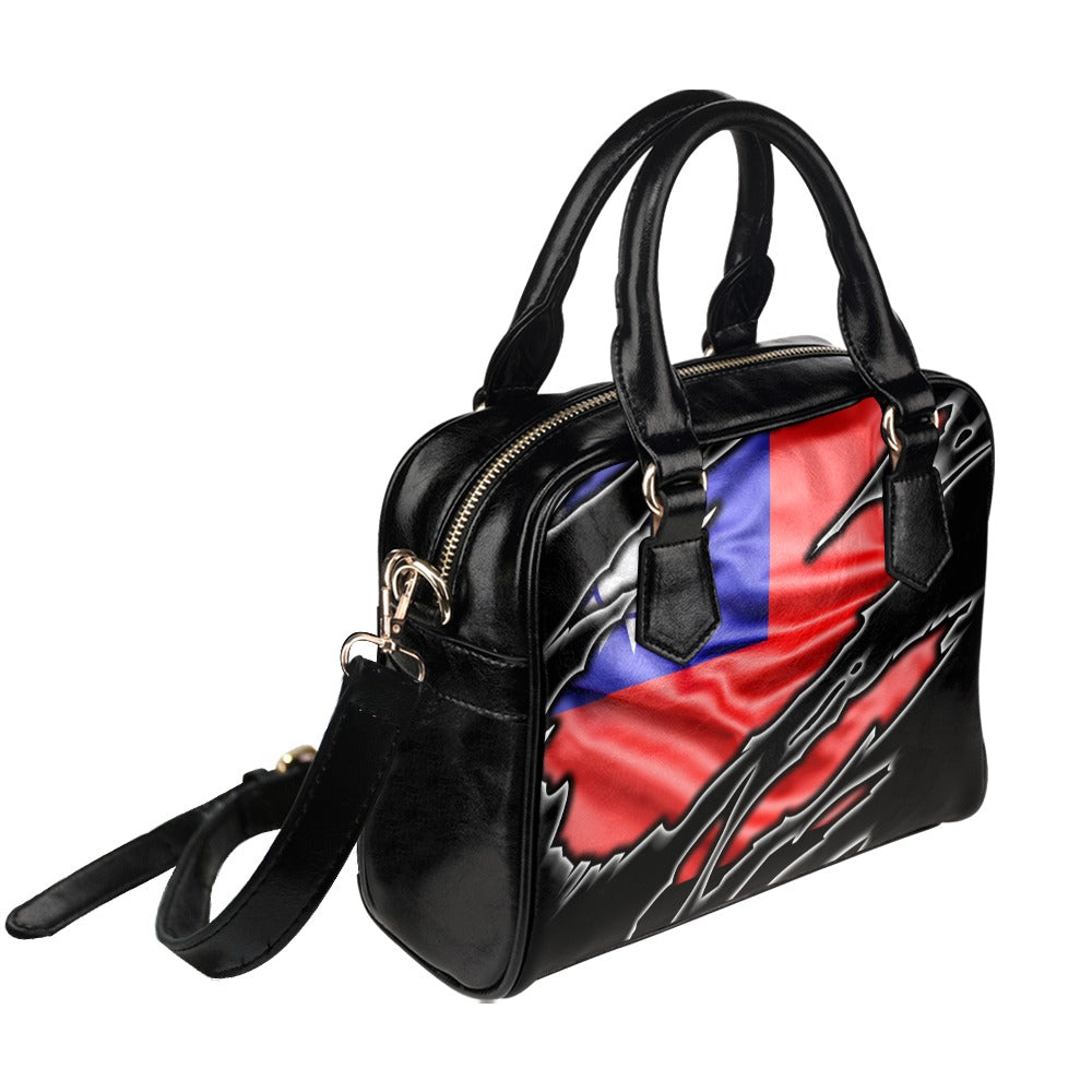 Flag Taiwan patriot love Shoulder Handbag