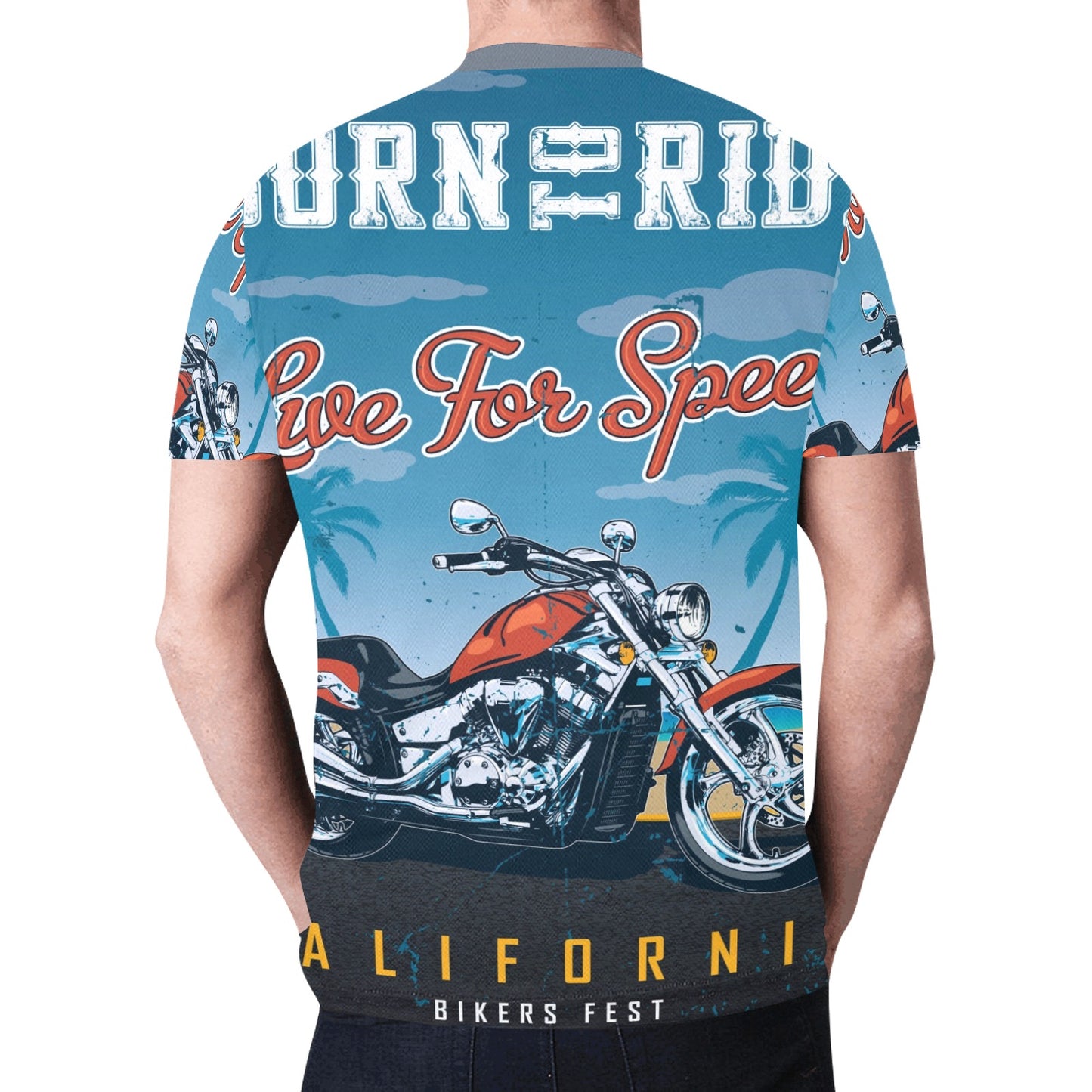 Born To Ride New All Over Print T-shirt