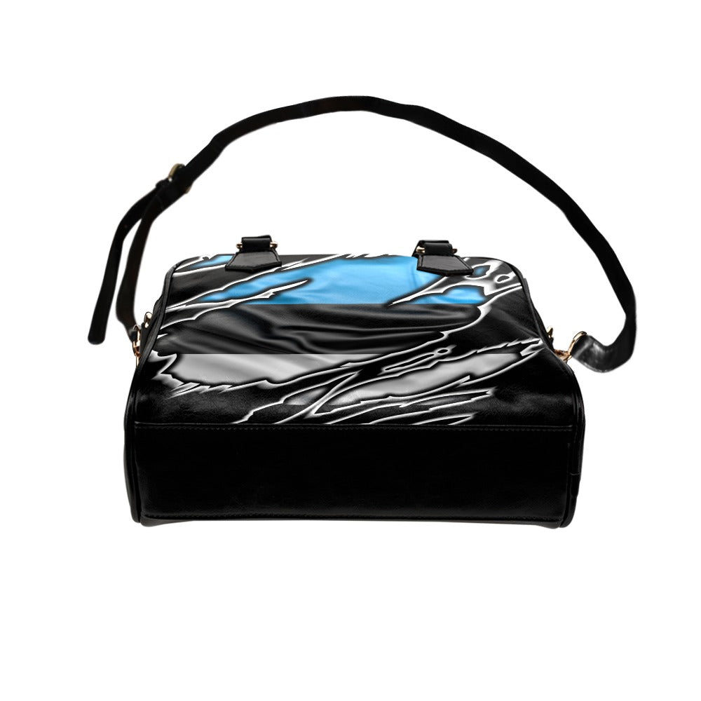 Flag Estonia patriot love Shoulder Handbag