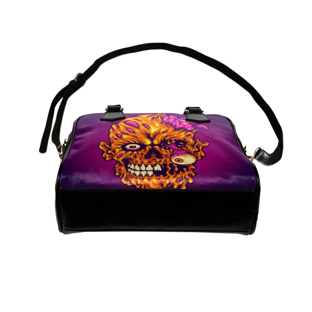 Zombie Creepy Head Horror Shoulder Handbag