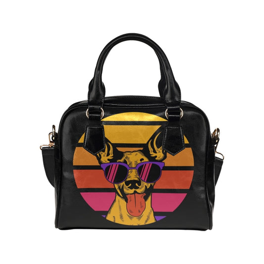 Retro Dog Shoulder Handbag