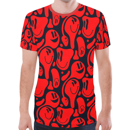 Emoji Smiley Red New All Over Print T-shirt