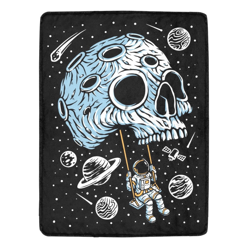 Skull Swing Planet Ultra-Soft Micro Fleece Blanket 60"x80"