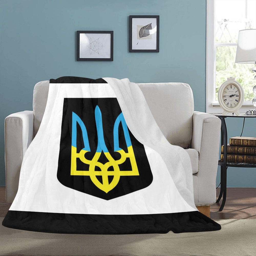 Ukrainian Emblem Ultra-Soft Micro Fleece Blanket 60"x80"