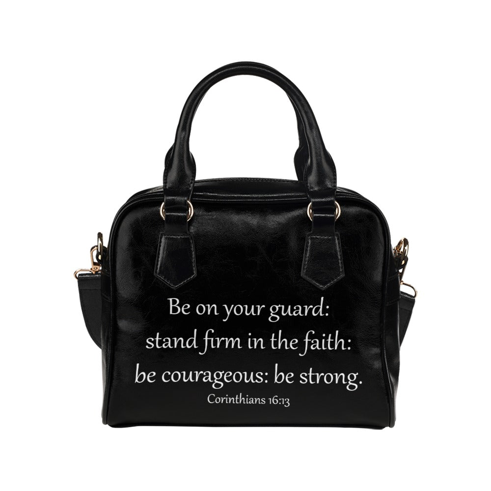 Corinthians 16 13 Bible Verse Quote Jesus Christian Shoulder Handbag