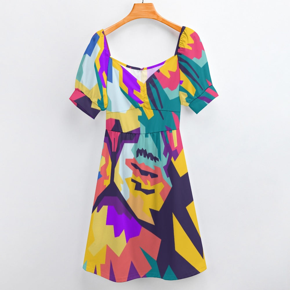 Crazy Colors Sweetheart Dress