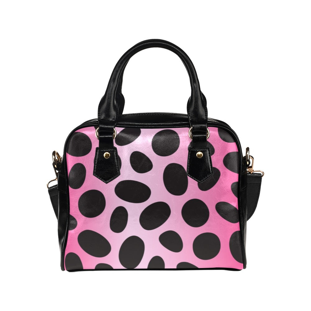 Dalmatian Pink Shoulder Handbag