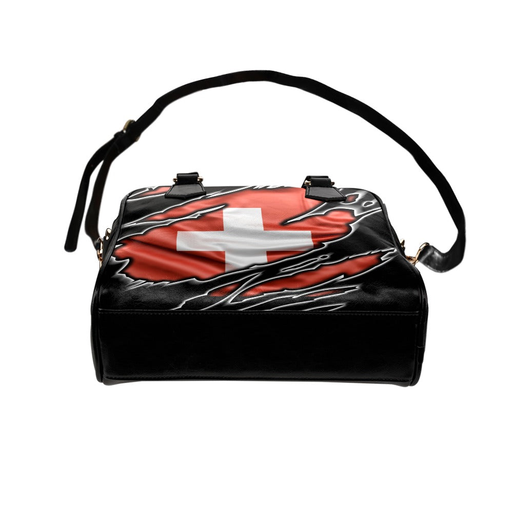 Flag Switzerland patriot love Shoulder Handbag