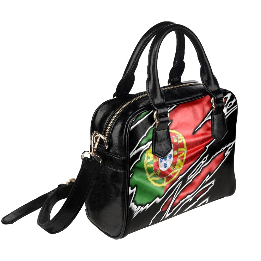 Flag Portugal patriot love Shoulder Handbag