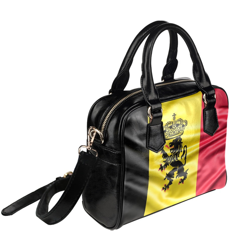 Flag Belgium coat of arms Shoulder Handbag