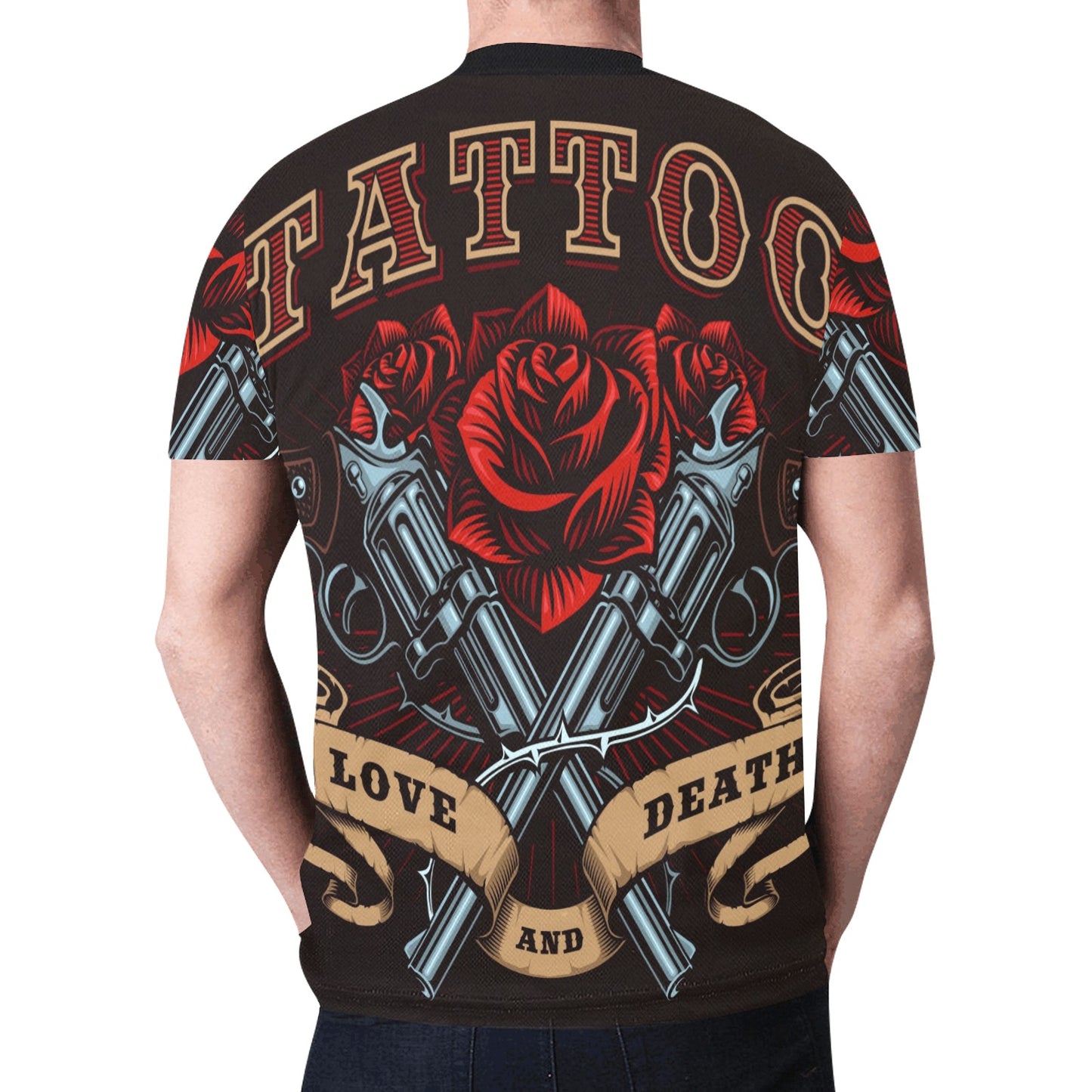 Guns Roses Tattoo New All Over Print T-shirt