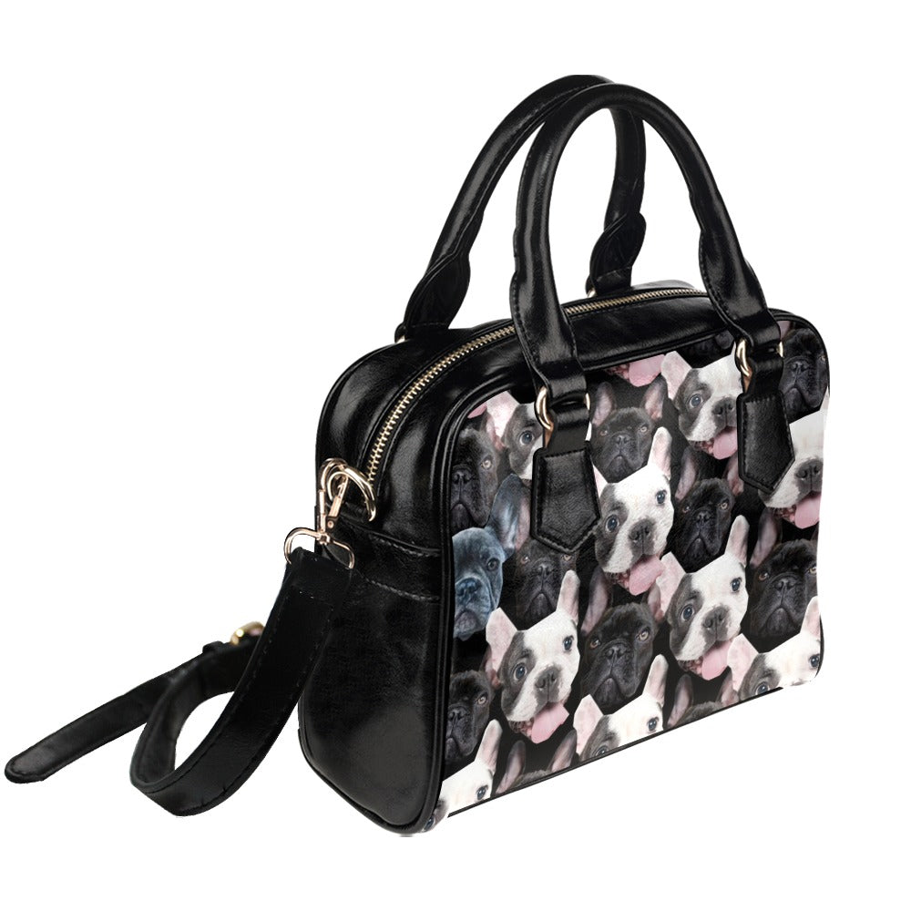 Luxury Cute French Bulldogs Shoulder Handbag