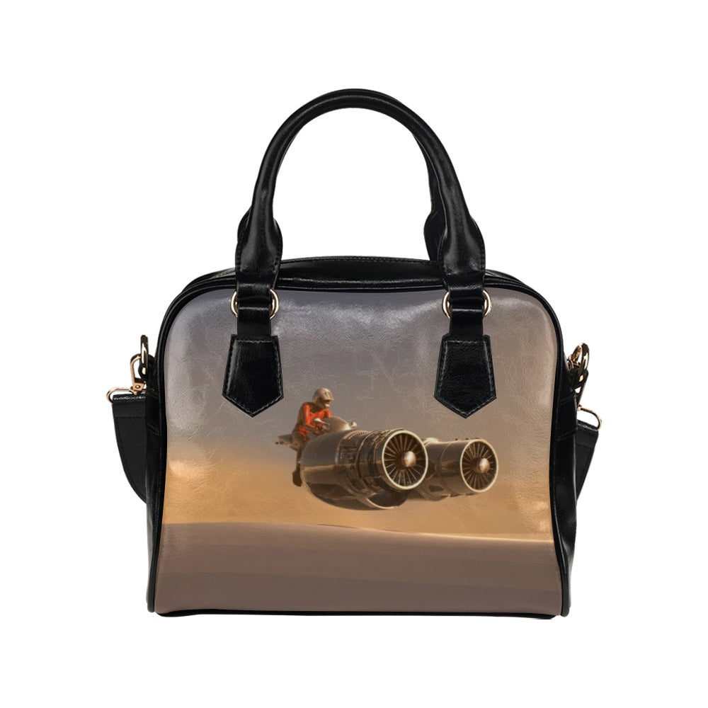 Air Motorcycle Turbine Jet Shoulder Handbag