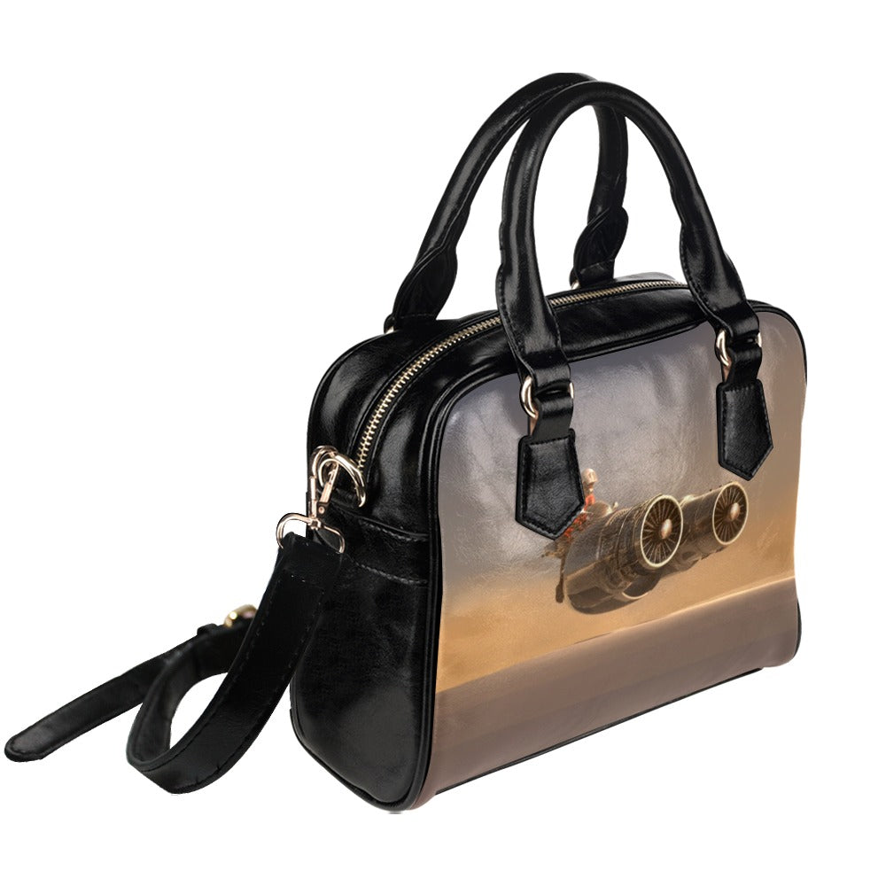 Air Motorcycle Turbine Jet Shoulder Handbag