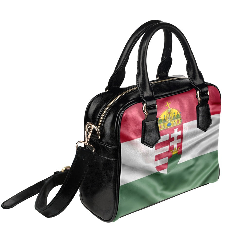 Flag Hungary coat of arms Shoulder Handbag