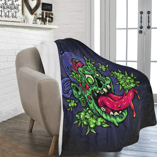 Cartoon Zombie Stoner Ultra-Soft Micro Fleece Blanket 60"x80"