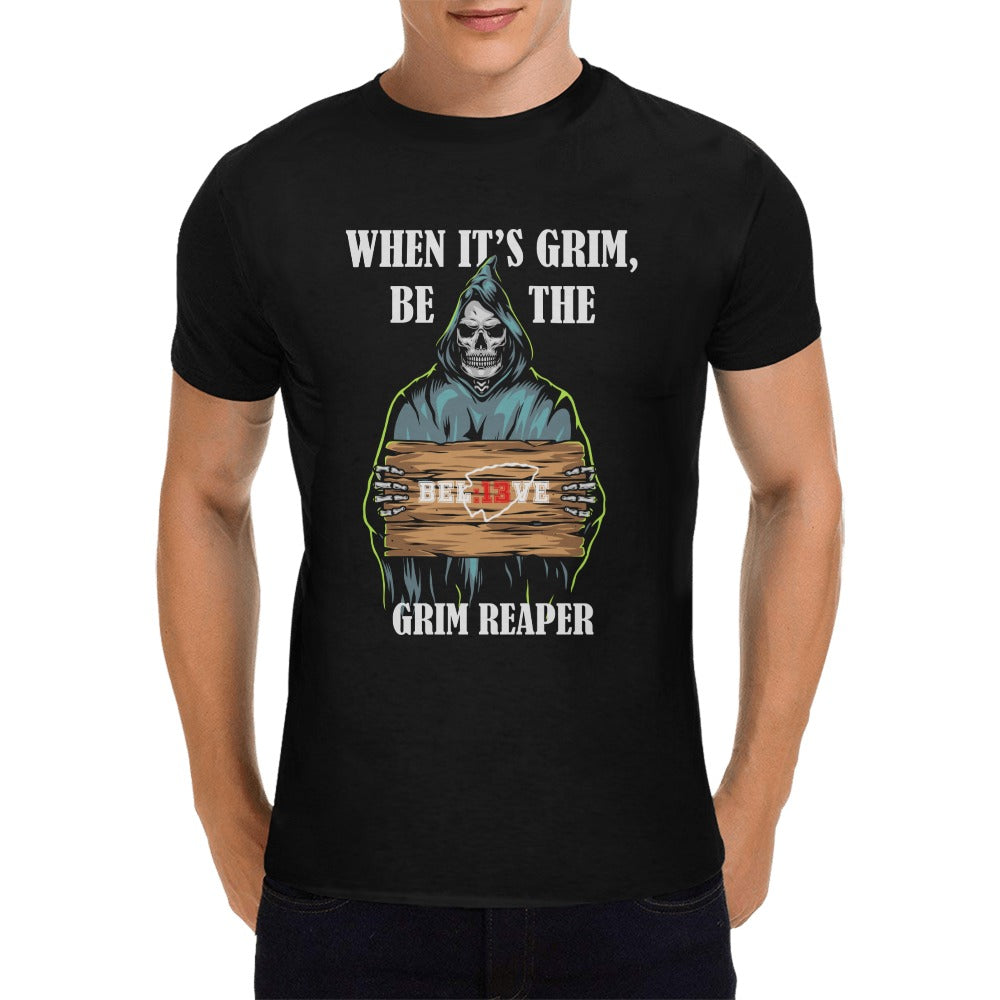 Chiefs Grim Reaper 13 Seconds Black Men's T-Shirt