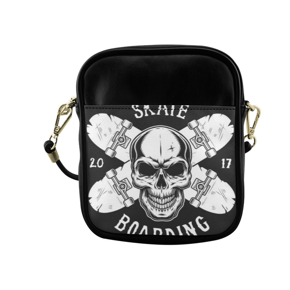 Skateboarding Black Rock Sling Bag