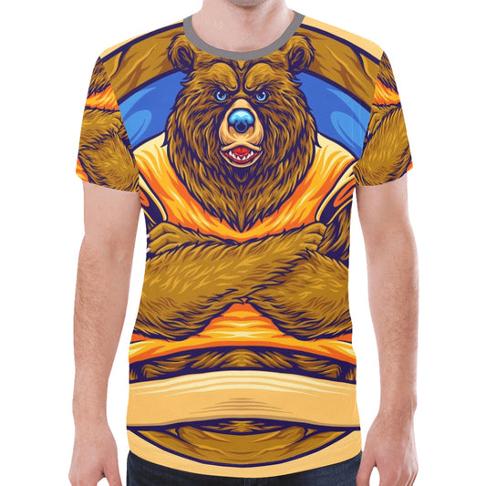 Grizzly Bear New All Over Print T-shirt