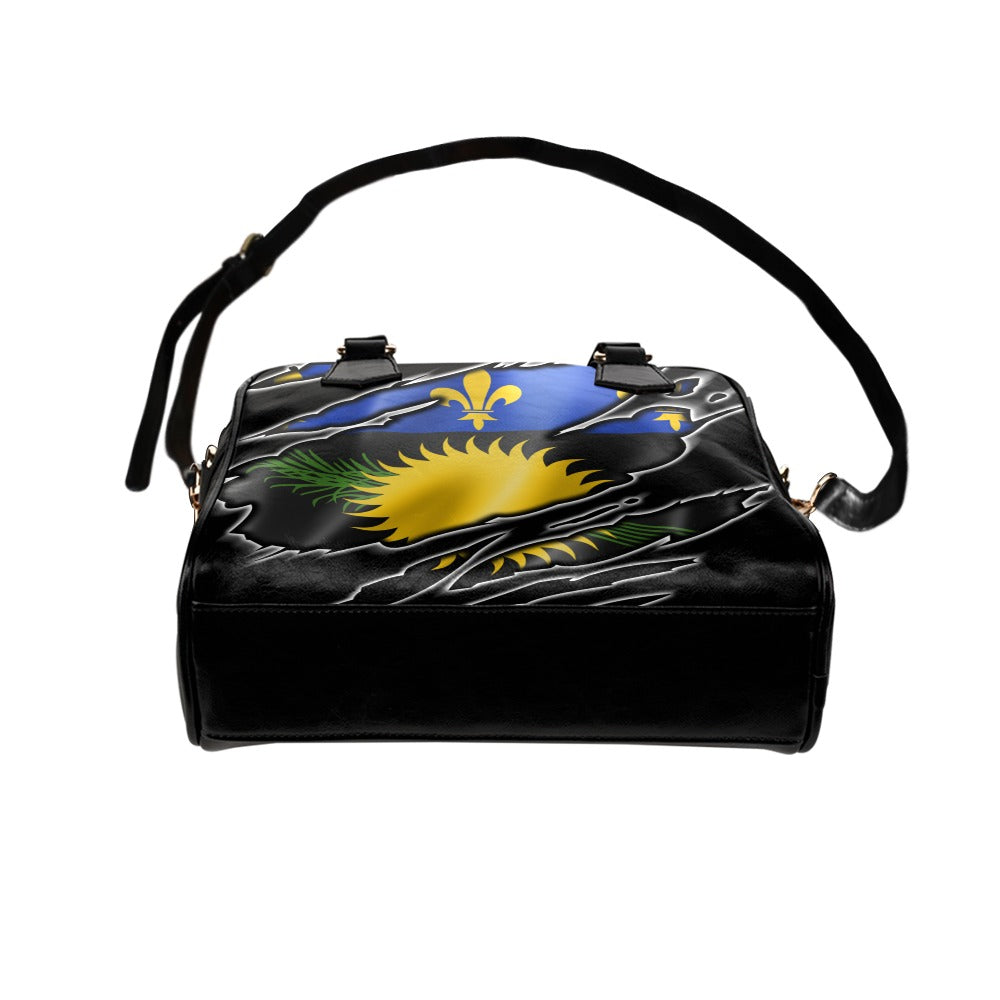 Flag Guadeloupe patriot love Shoulder Handbag