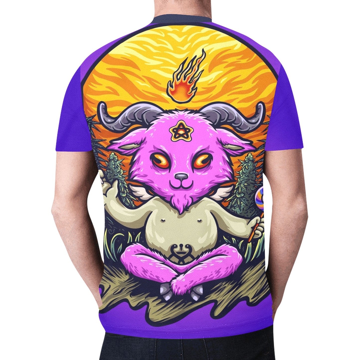 Trippy Mascot Baphomet Cute New All Over Print T-shirt