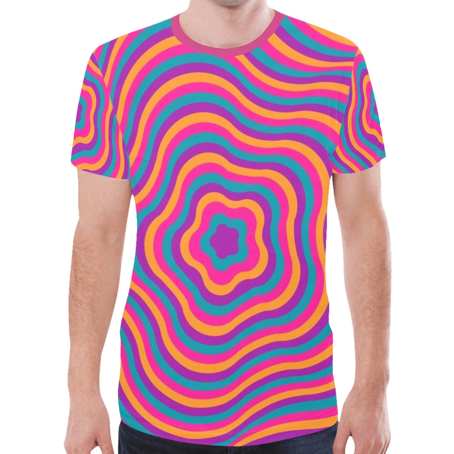 Trippy Flower New All Over Print T-shirt