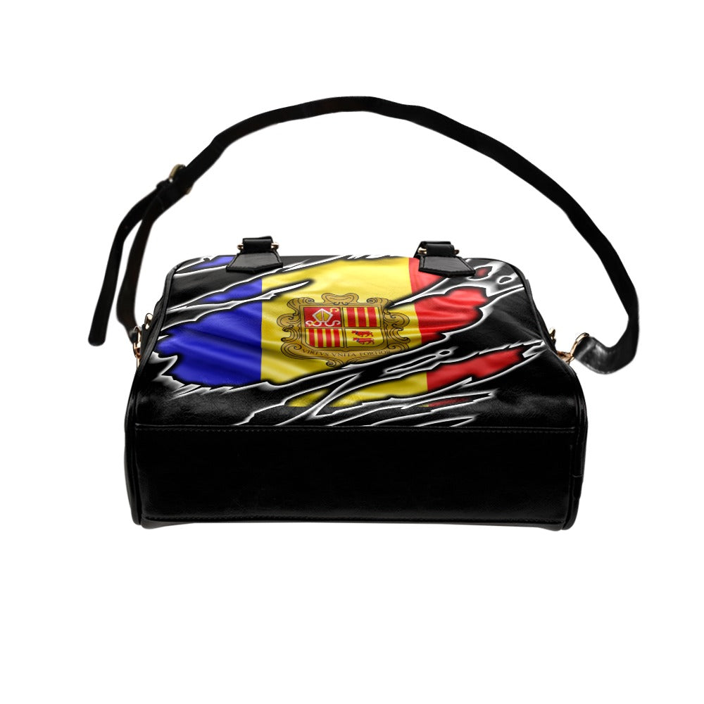 Flag Andorra patriot love Shoulder Handbag