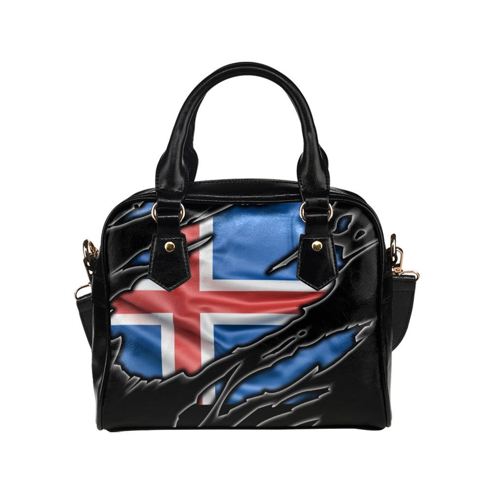 Flag Iceland patriot love Shoulder Handbag