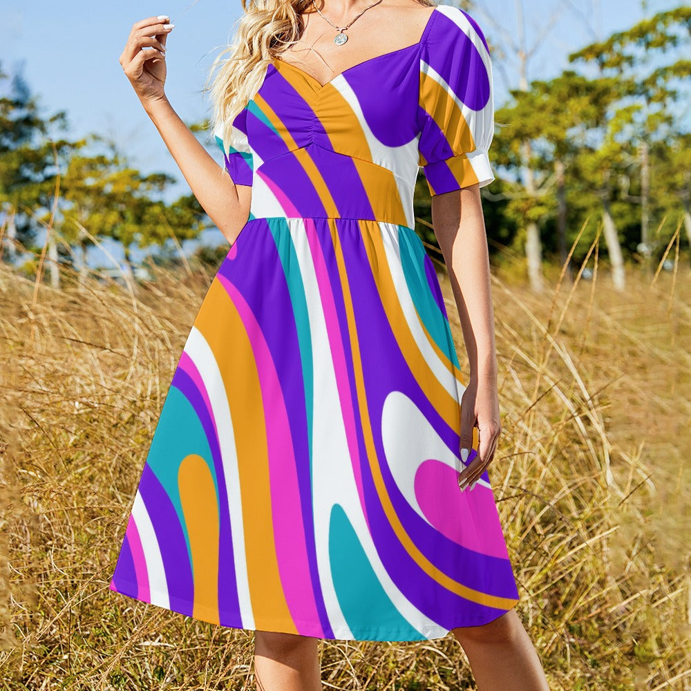 Psychedelic Groovy Sweetheart Dress