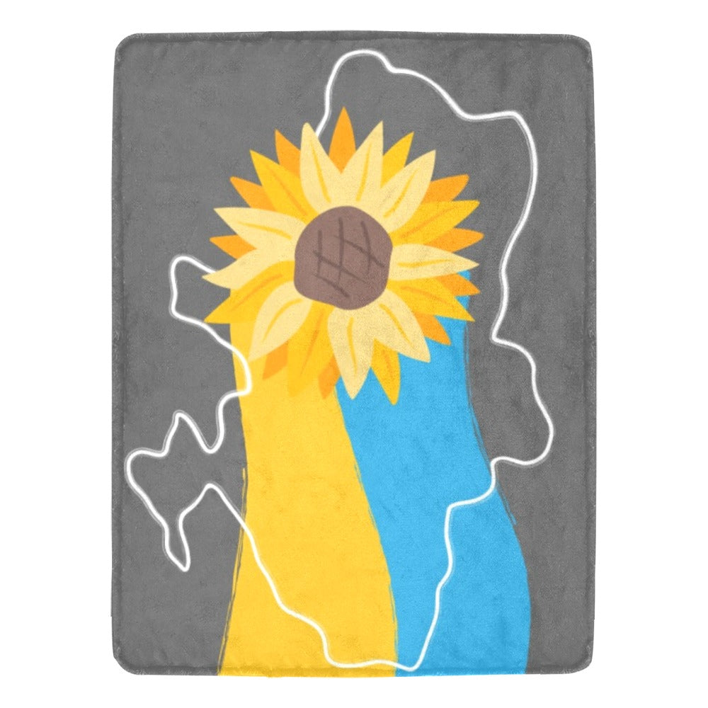 Ukraine Concept illustration Ultra-Soft Micro Fleece Blanket 60"x80"