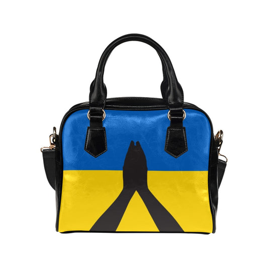 Praying Ukraine Hands Flag Shoulder Handbag