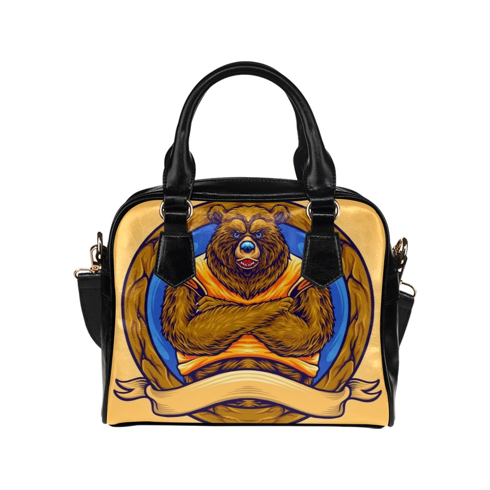 Grizzly Bear Shoulder Handbag