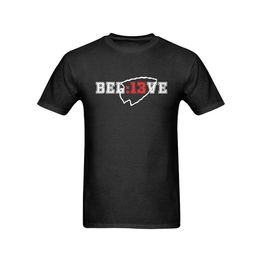 13 Seconds Chiefs Believe Black Men's T-Shirt