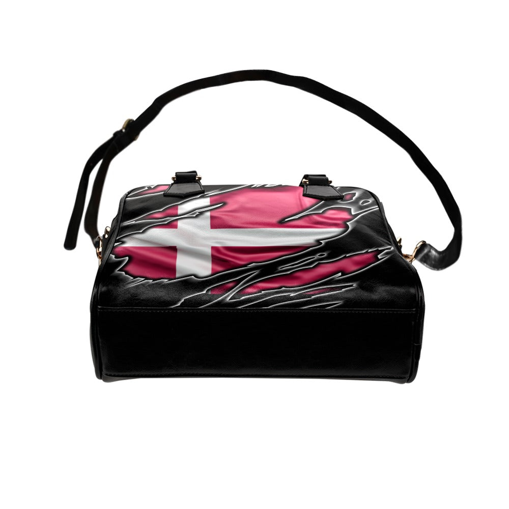 Flag Denmark patriot love Shoulder Handbag