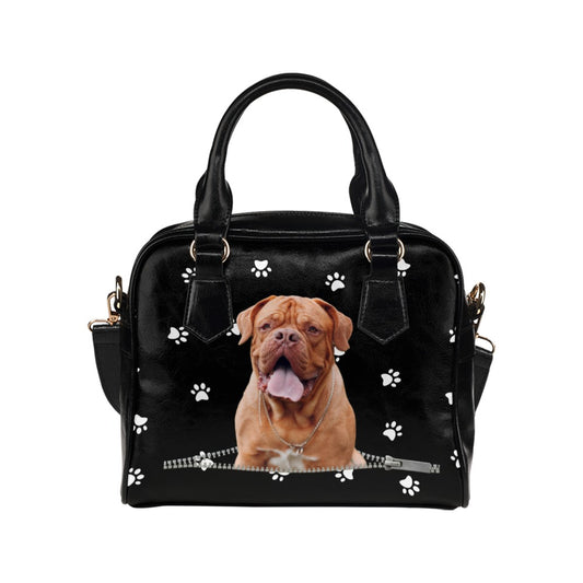 Mastiff Zip Paws Shoulder Handbag