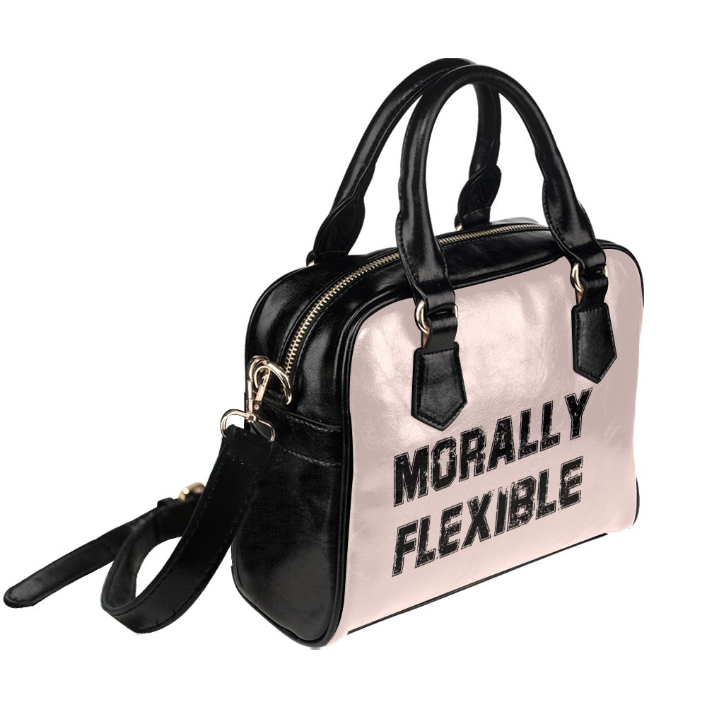 Morally Flexible Funny Sarcastic Hilarious Novelty Shoulder Handbag