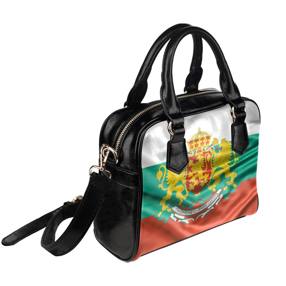 Flag Bulgaria coat of arms Shoulder Handbag