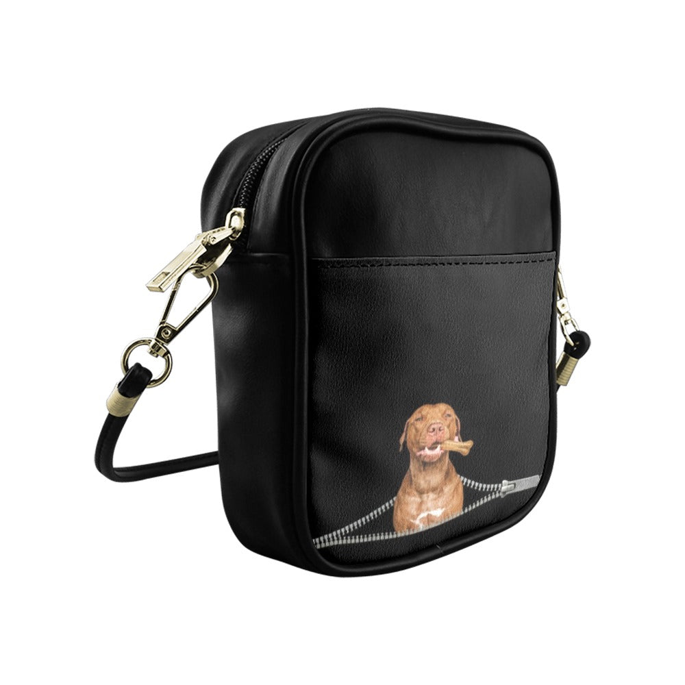 American Pitbull Terrier Zip Sling Bag