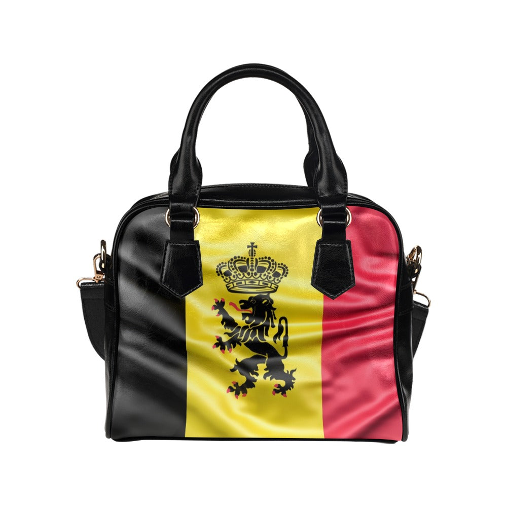 Flag Belgium coat of arms Shoulder Handbag