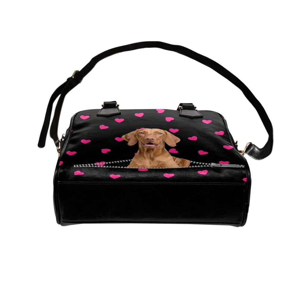 Vizsla Hearts Shoulder Handbag